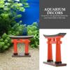 NOLITOY Miniature Torii Gate Shrine Model for Home Aquarium and 9x2x8cm Decor, Accessories, Ornament, Resin, Red,