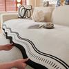 Special-Shaped Sofa Cushion  New Irregular Seat Cushion Fixed Non-Slip Machine Washable High-End Straight Row Sofa Cover