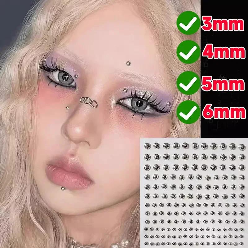 

Fashion Fake Lip Nail Eyebrow Nose Ring No Piercing Lip Nails Sticker Selfadhesive Waterproof Reusable Body Belly Button Jewelry Ball&Labret, Lip Piercing Jewelry&Face