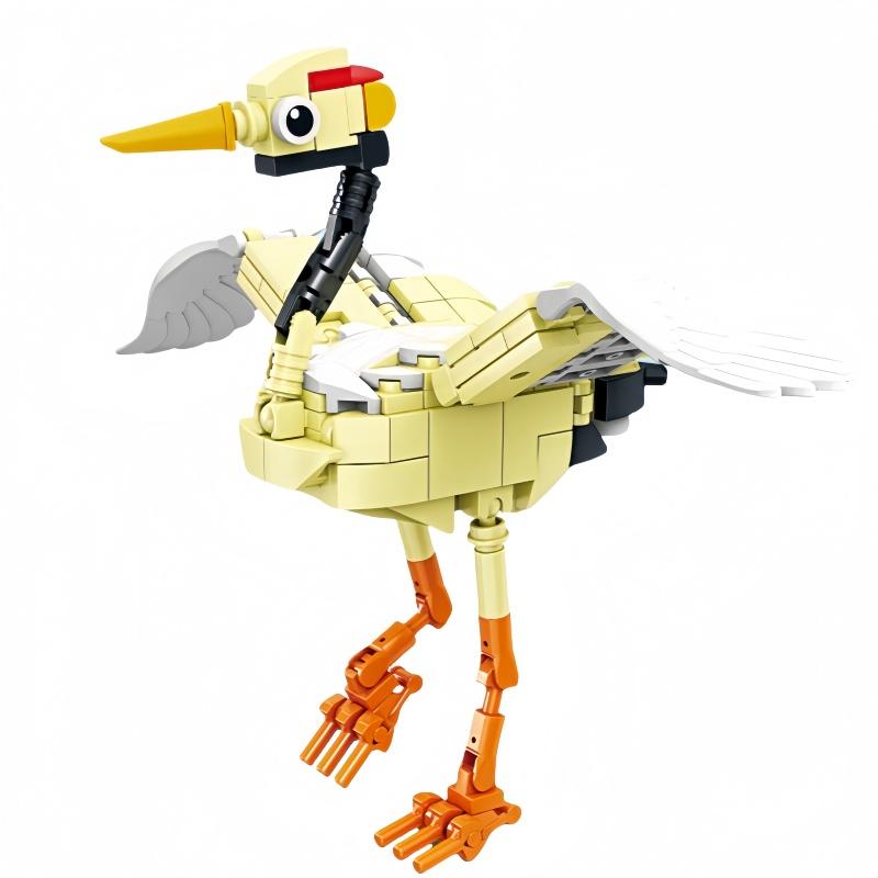 KNEW BUILT Night Heron Bird Kingdom Building Block Toys-Meet Kids' Cognitive NeedsFun PlaytimeEasy AssemblyIdeal Holiday Gift