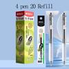 M&G 1.0mm Gel Pen Black Extra-Bold Tip Refillable with Soft Rubber Grip for Students And Office Use