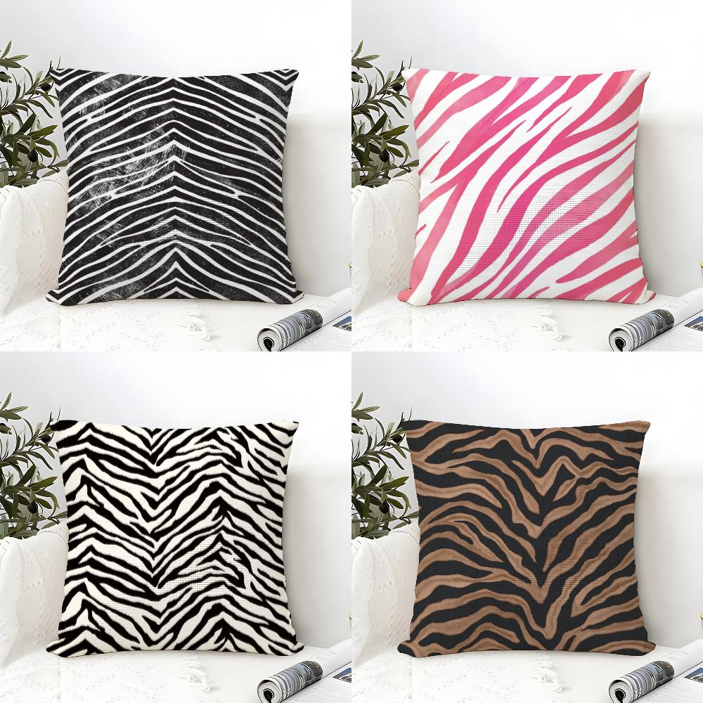 Wild Fashion Zebra Stripes Pillow Case linen pillow case sofa home decor cushion cover cushion cove