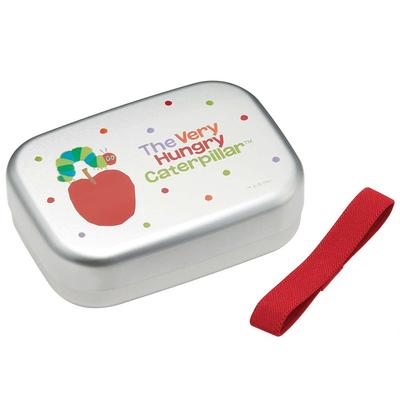 Skater Aluminum Bento For Warm Storage Lunch Belt Made In The Very Hungry Girls ALB5NV Box, 370ml, Children, Compatible, Included, Japan, Caterpillar,