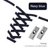 Fashion Elastic No Tie Shoelaces Rhinestone Cross Lock Tieless Shoelace Flat Shoe Laces Suitable for Sneakers and Athletic Shoes