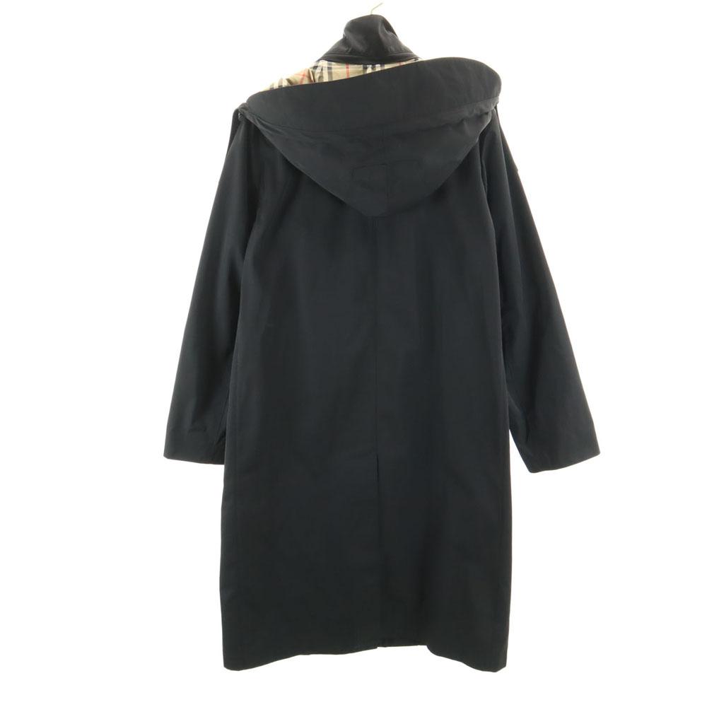 BURBERRY Hooded coat 36 black Costume cover included Women Used