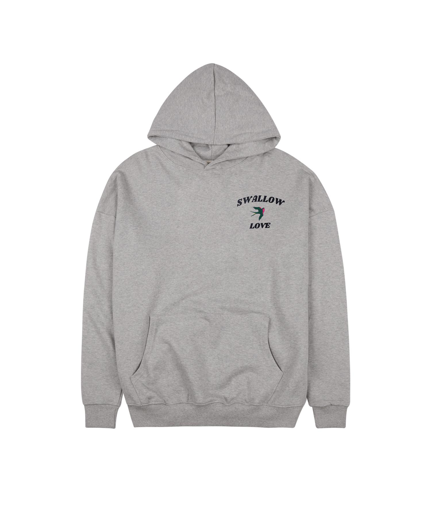 Cream Soda Lab Swallow Love Small Logo Hoodie Grey M