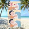 Cute Cartoon Printed Microfiber Beach Towel Quick Dry Bath Towel For Adults Kids Swimming