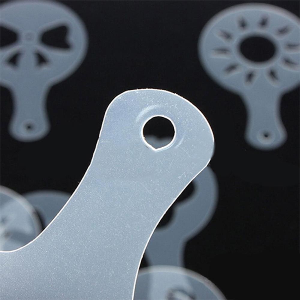 16pcs DIY Cake Latte Cappuccino Foam Tool Decorating Coffee Art Stencils