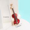 1ks Elegantní červené housle Pins Brože Lady Instruments Brož Šperky