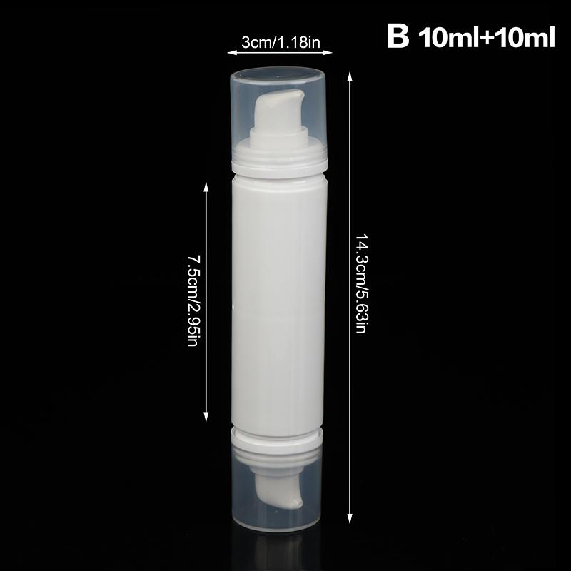 5Ml/10Ml Double Headed Vacuum Press Type Spray/Lotion Packaging Bottle Refillable Makeup Cosmetics For Cream Gel Container