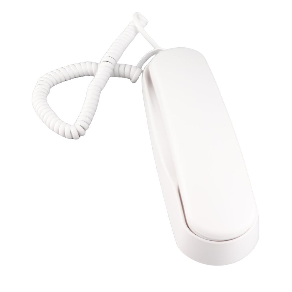 Corded Phone Support Pause Last Number Redial Wall Mountable Landline Telephone with Lighted Keys for Home Office White