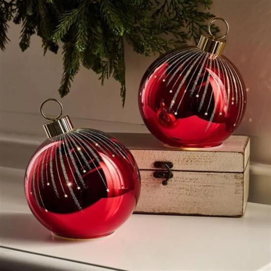 Starry Night Plastic Baubles for Holiday Tree Glass Christmas Ornaments Shatterproof Decor Indoor Outdoor Favors