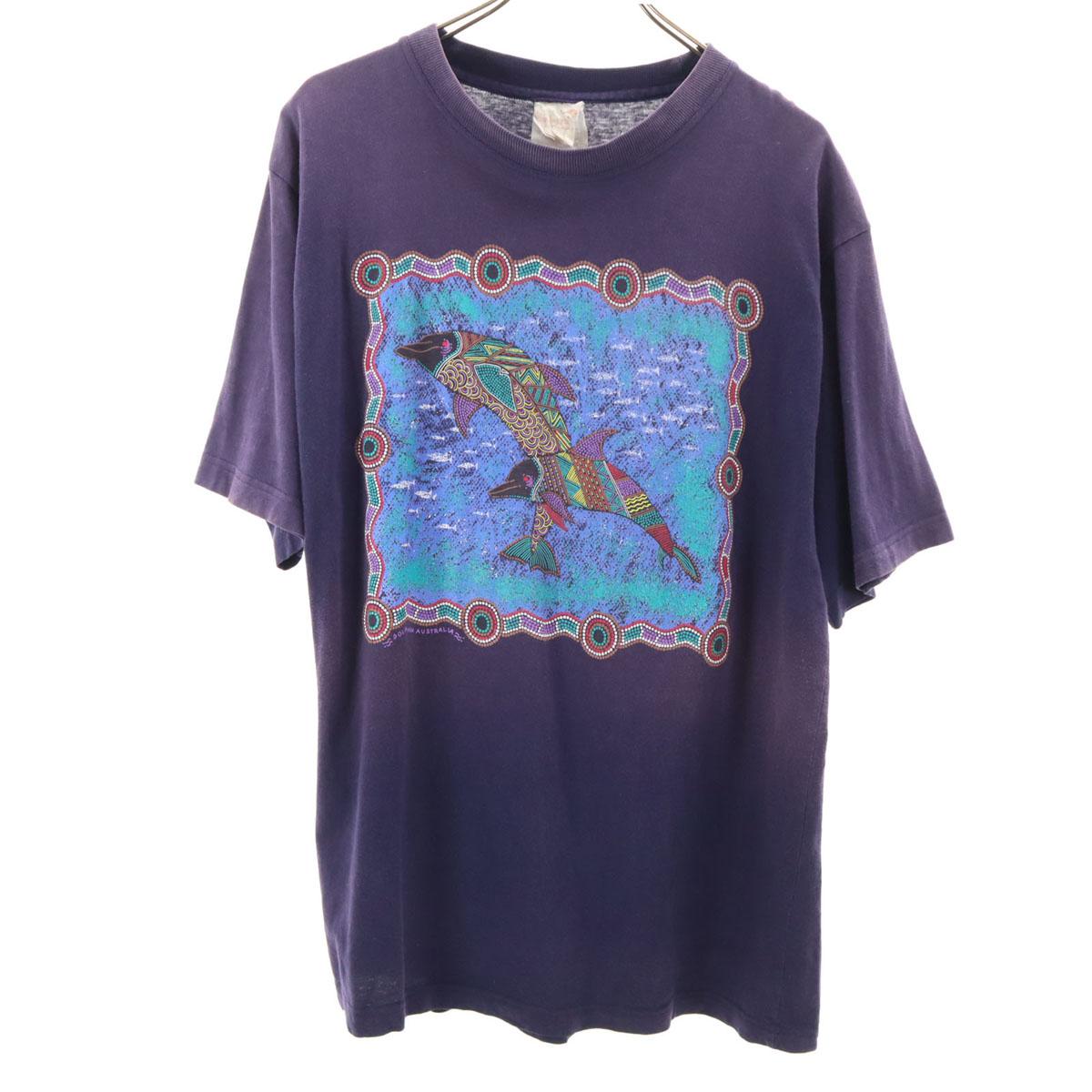 

Bulurru Old Short sleeve T-shirt L purple Men s Used