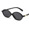 New Oval Sunglasses For Women Fashion Brand Black Small Frame Sun Glasses Female Retro Clear Lenses Eyewear Lady Trendy Uv400