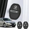 2/4 Piezas Amortiguador Silenciador de Puerta de Coche Hebilla de Cierre de Puerta de Silicona Cubierta Protectora de Puerta Para Skoda Rapid Fabia 1 2 Karop Kamiq Superb