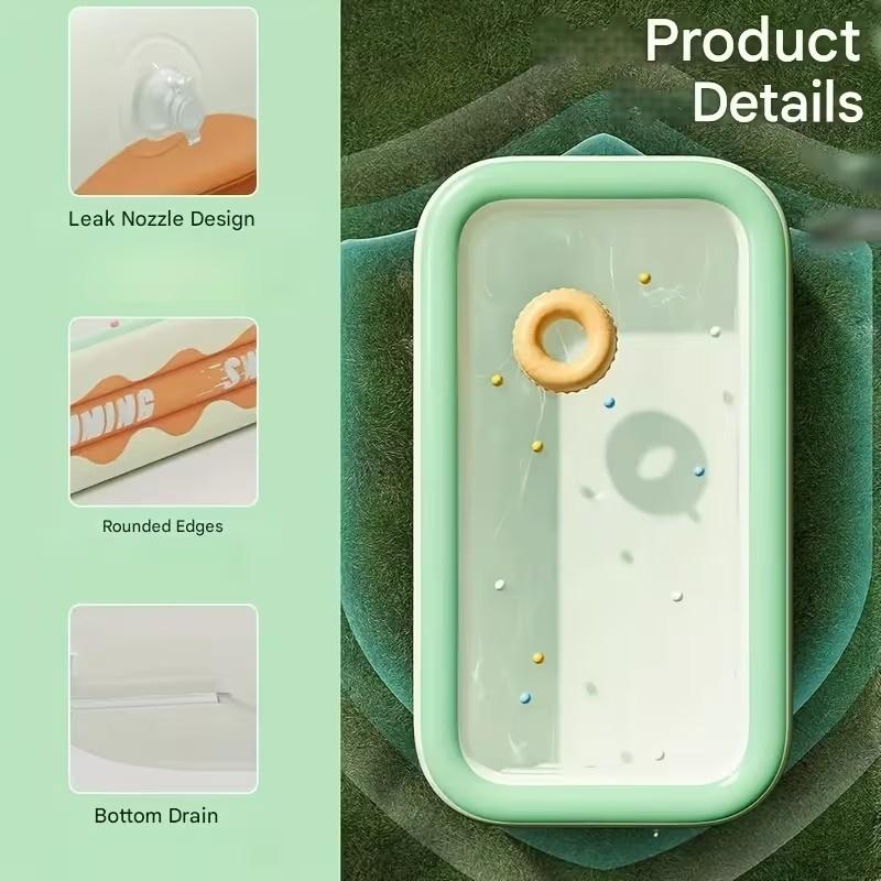 Foldable Inflatable Swimming Pool with Pump (European Standard) Outdoor Summer Pool for Adults and Children Summer Wading Pool