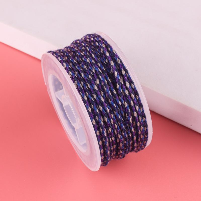 Sigu Sanhua Tibetan-Style Star & Moon Bodhi Cotton Thread - Non-Elastic, Wear-Resistant DIY Weaving Rope