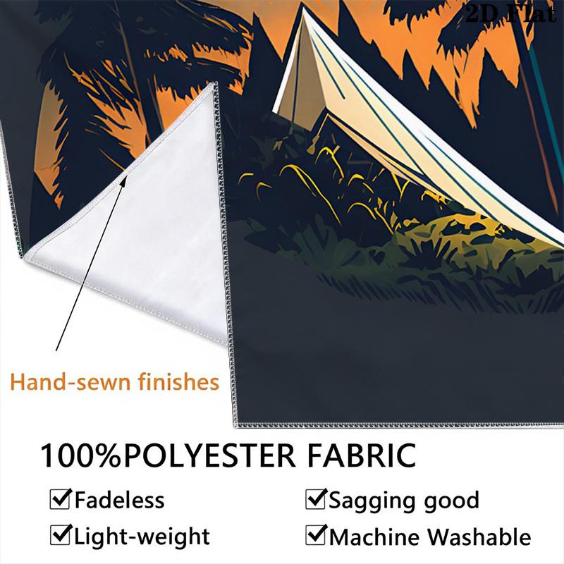 Camping Pattern Home Decor Tapestry, Wall Hanging, Decorative RV Wall Cloth.MGT0918414