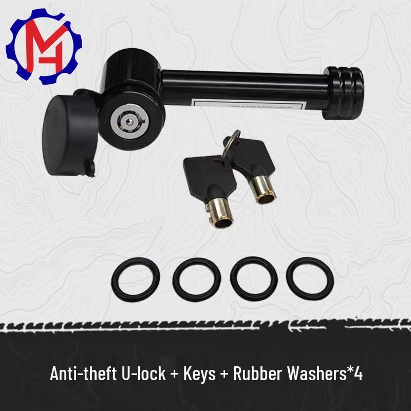 Universal Hitch Pin Trailer Receiver Lock with Anti-Corrosion Strap & 2 Keys for Anti-Theft Protection