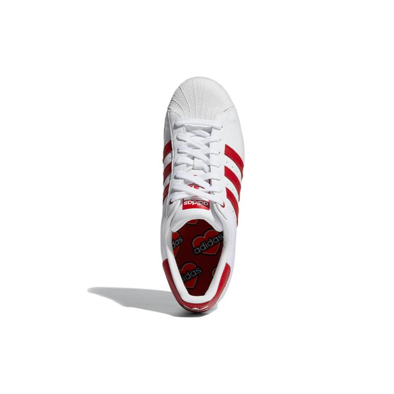 adidas Superstar Klettverschluss Weiß Rot Sneakers FY3117