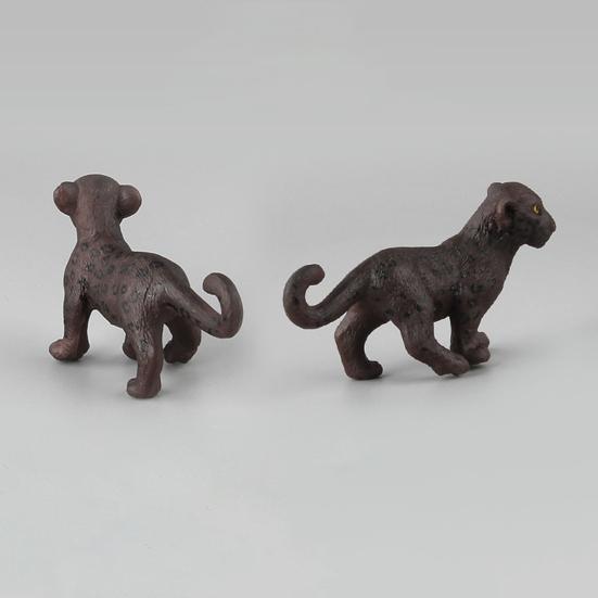 1/5Pcs PVC Leopard Model Realistic Roaring Walking Leopard Figurine Statue Sculpture Desktop