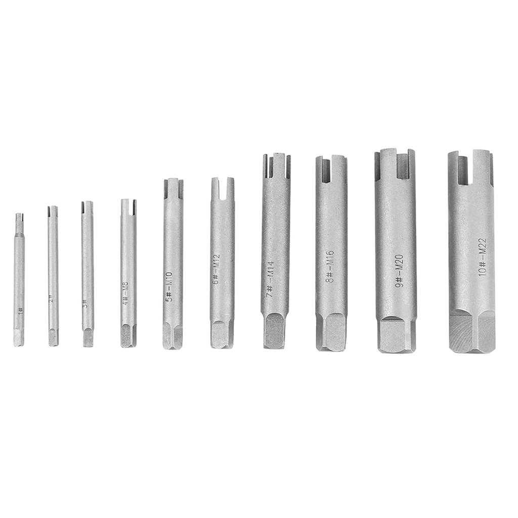 Tap Extractor 3/4 Flute Broken Tap Extractor, Screw Extractor Head Screw Remover Damaged Screw Extractor Set for Industrial Screw Bolt Removal Home