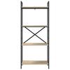 Bookshelf Sonoma Oak 56 X 34 X 133.5 Cm Particleboard