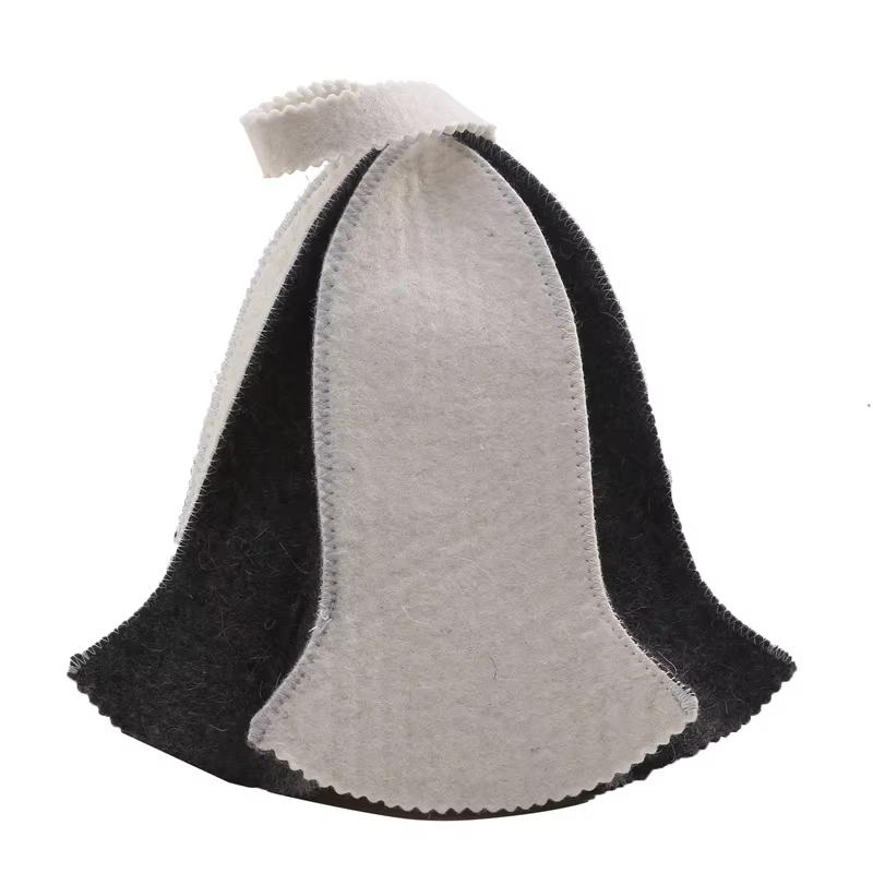 

Anti Heat Sauna Hat Felt Sauna Hat Protecting Hair Shower Cap Hair Turban Quickly Drying Bathroom Parts