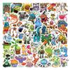 60 Cartoon Monster Musician Graffiti Stickers for Kids - DIY Decoration for Suitcases & Guitars