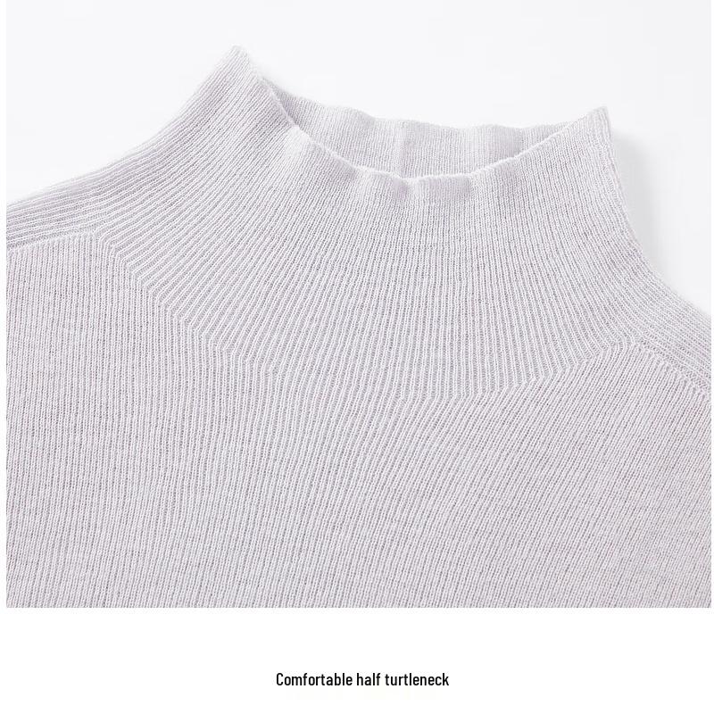 JUZI ANNACAU Women's Semi-High Collar Cashmere Blend Pullover