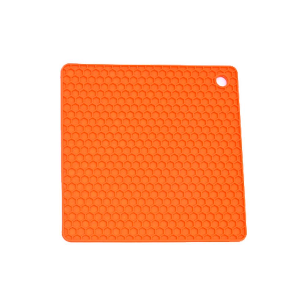 Honeycomb runde silikon varmeisolasjonsputer Engros Square Coasters Nordisk stil Husholdning Kjøkkenbord MATER