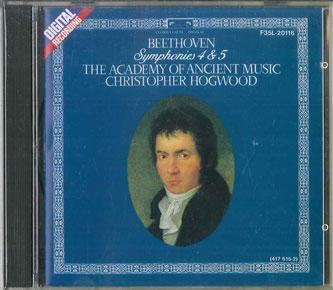 CD BEETHOVEN ACADEMY OF ANCIENT MUSIC  Beethoven Symphony No. 4No. 5 F35L20116 POLYDOR Japan Classical Used