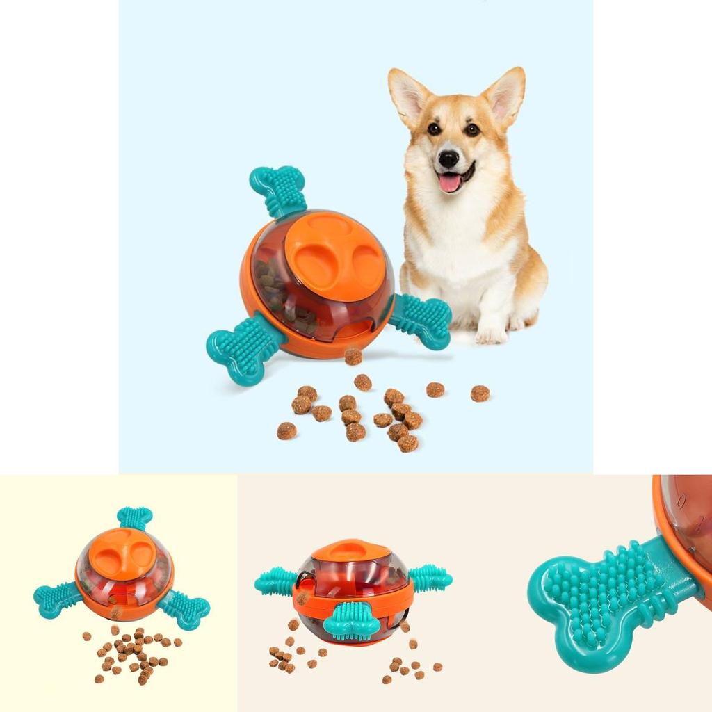 Durable Abs Tpr Dog Chew Ball With Treat Release For Interactive Play And Mental Stimulation
