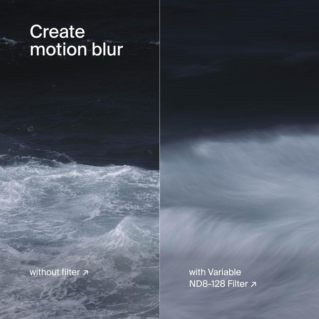 Urth 72mm Variable Adjustable ND Lens Filter ND8-128 (3-7 stops) (Plus+)