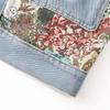 2025 Spring Petite Women's Versatile Patchwork Long Sleeve Denim Jacket