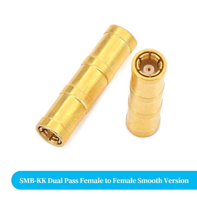 RF Coaxial Adaptor SMB Male To SMB Male / SMB Female, DAB Car Antenna RF Connector 50 Ohm