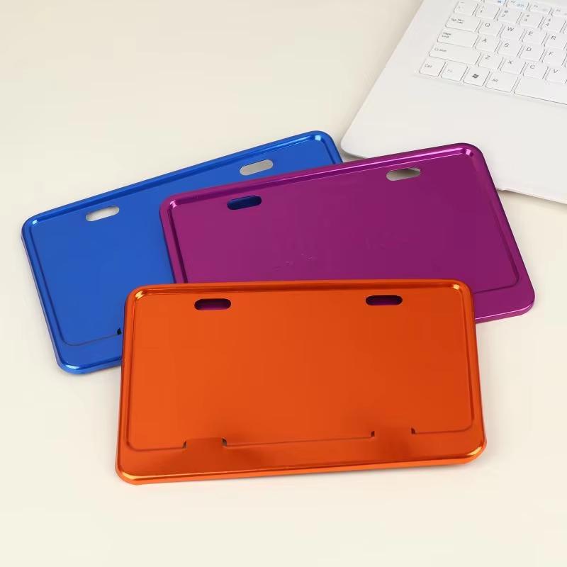 Cnc Aluminum Alloy Motorcycle License Plate Frame Rust Proof Thickened Multi Color Choices Fit All Standard Motorcycles