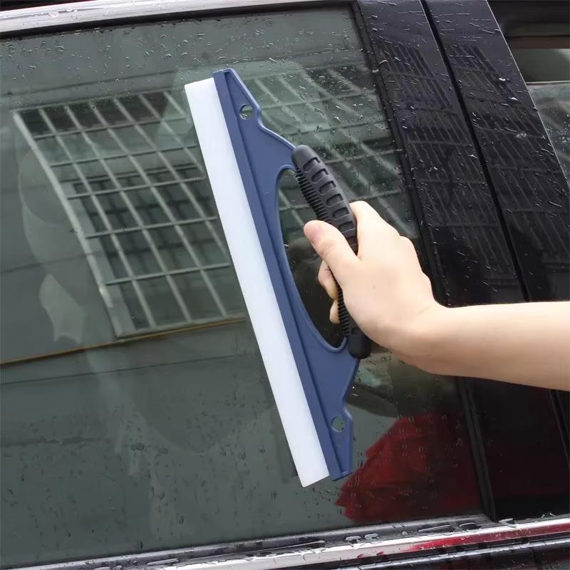 1PC Car Wash Wiper Glass Wiiper Traceless Windshield Soft Silicone Scraper Anti Slip Automotive Beauty Film Application Tools