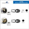 Arch Carbon Series Reel Handle 36mm (Gunmetal) 65/75mm Variable