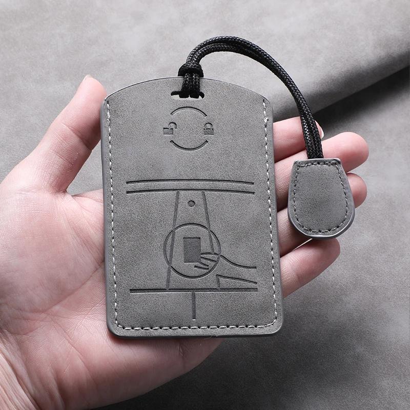 NFC Card Car Key Case Cover Holder Leather Protector Shell for Tesla Model 3 Model Y Energy Inductive Card Anti Fall Key Cover
