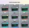 Atmosphere LED Alarm Clock Home Decor: Multifunctional Electronic Bedside Clock 5520