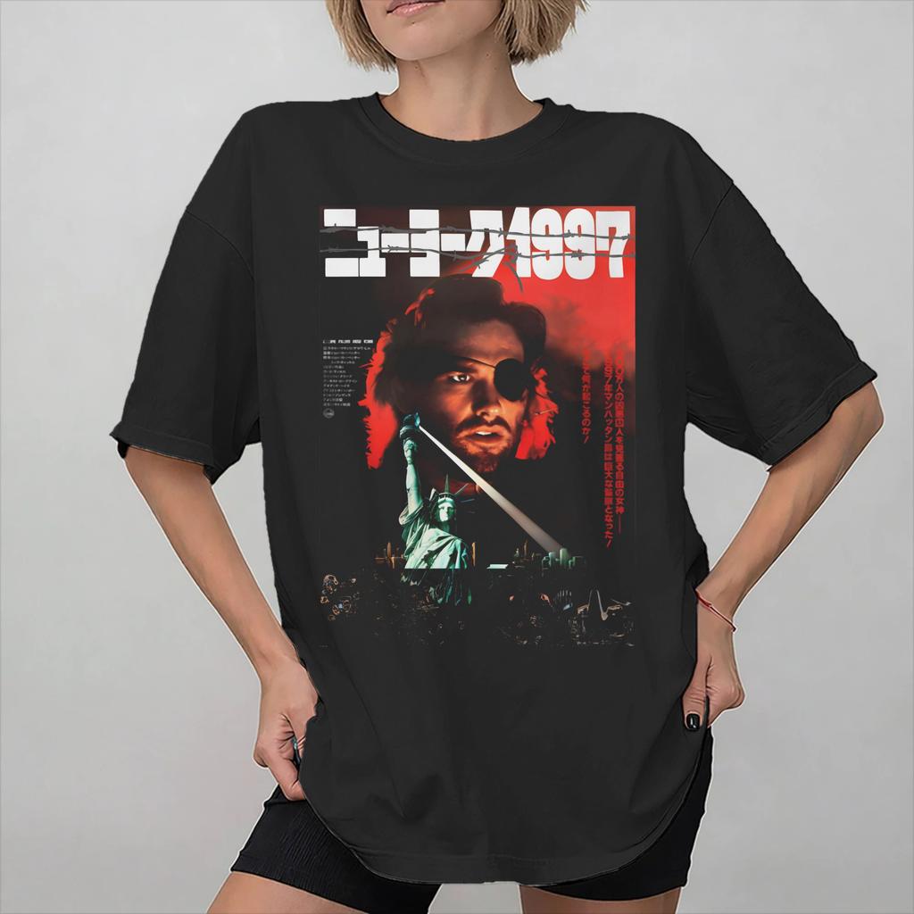 Unisex Women Graphic Printed Escape From New York Snake Plissken T Shirt Tee Cotton Tshirts Clothes