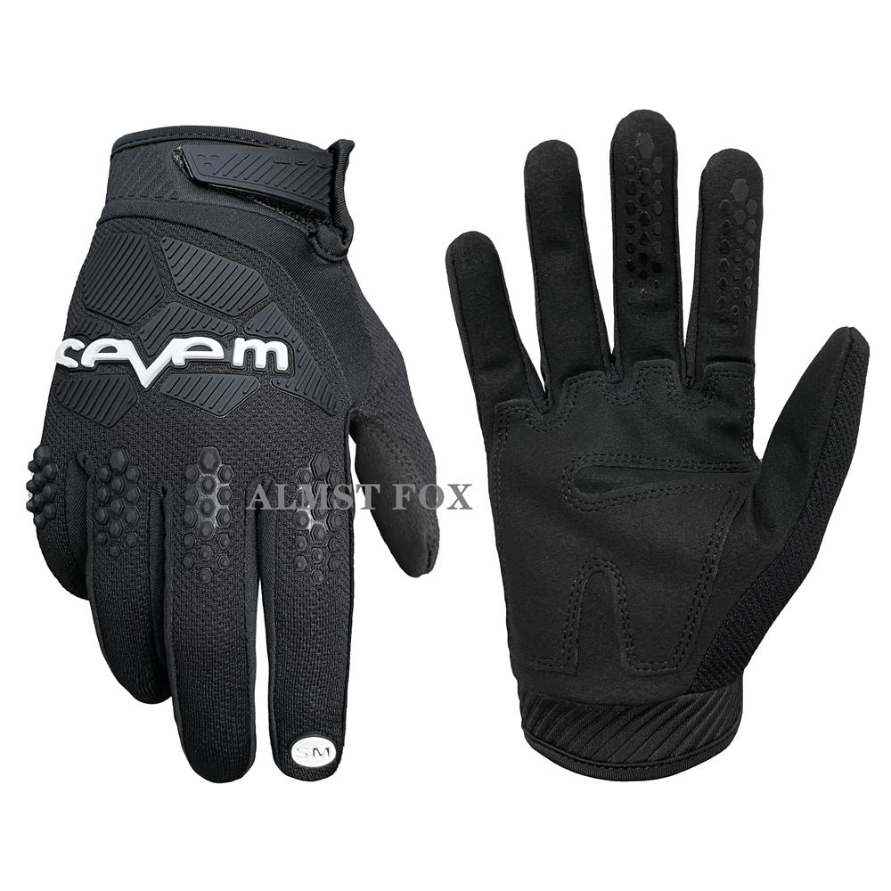 

Sevem Adult Motorcycle Gloves Motocross Enduro Racing Gloves Off-road Downhill Mountain Road Bike Gloves MTB BMX ATV Guantes M чёрный