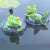 Floating Frogs For Ponds, Cute Frog Statues Pond Floating Decoration For Garden Outdoor, Resin Miniature Frog Statue