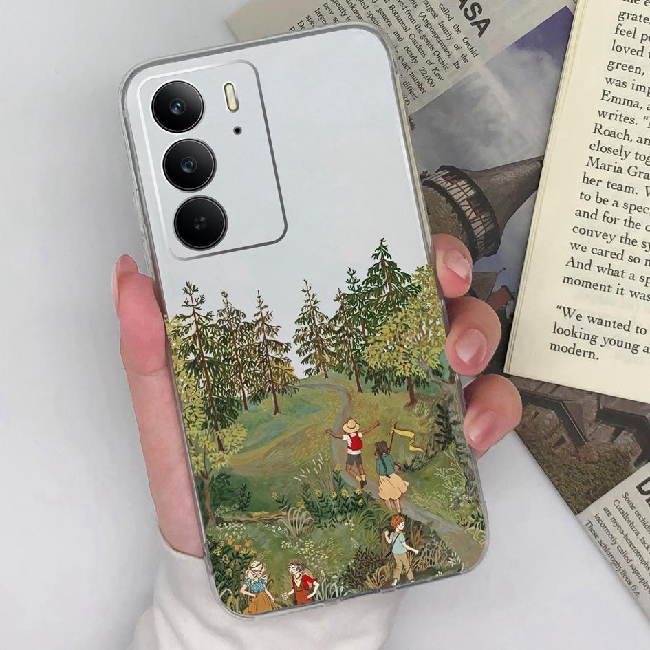 Huse de Telefon Pentru OPPO Realme 13+ C75 Neo7 Find X8 Pro Reno 13 Pro 13F P1 Speed Lucky Girl Silicon Moale Transparent Anti-Alunecare Huse Spate Pentru Oppo Shell Capa