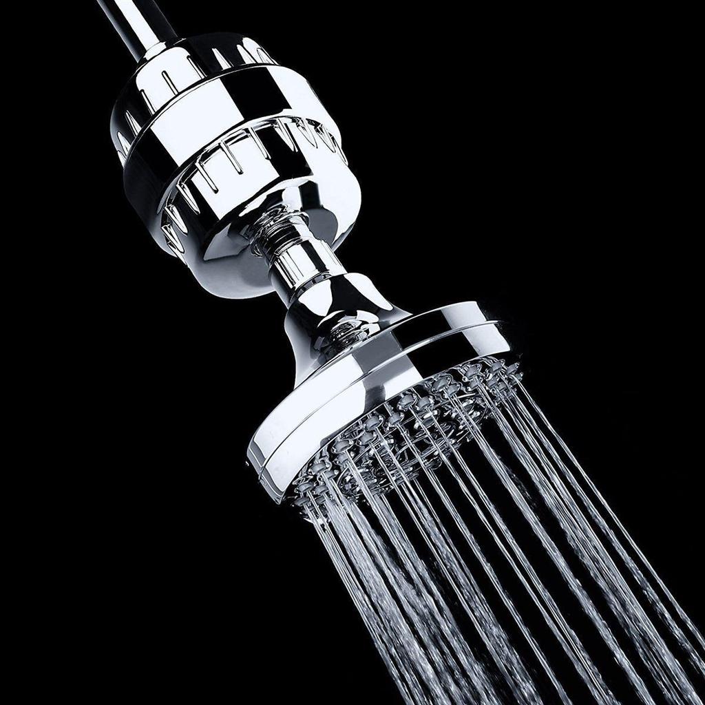 15-Layer Shower Head & Water Purifier Set with Filter