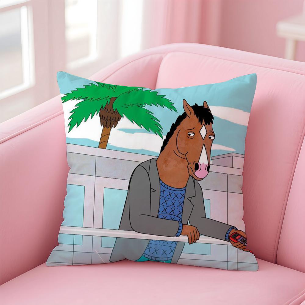 B-Bojack Horseman Cushion Cover Comfortable Reversible Pillow Cover Ideal For Car Sofa Bedroom & Beyond