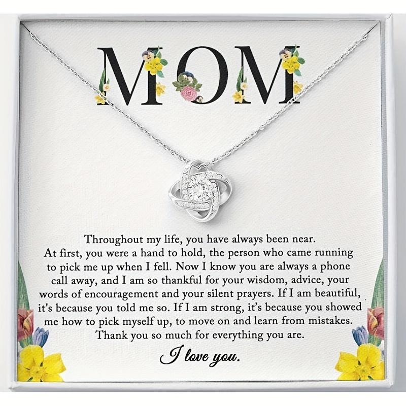 

Sentimental To My Mom Necklace - Perfect Mom Gift From Daughter for Birthday, Mother s Day, Christmas - Show Your Love 45cm