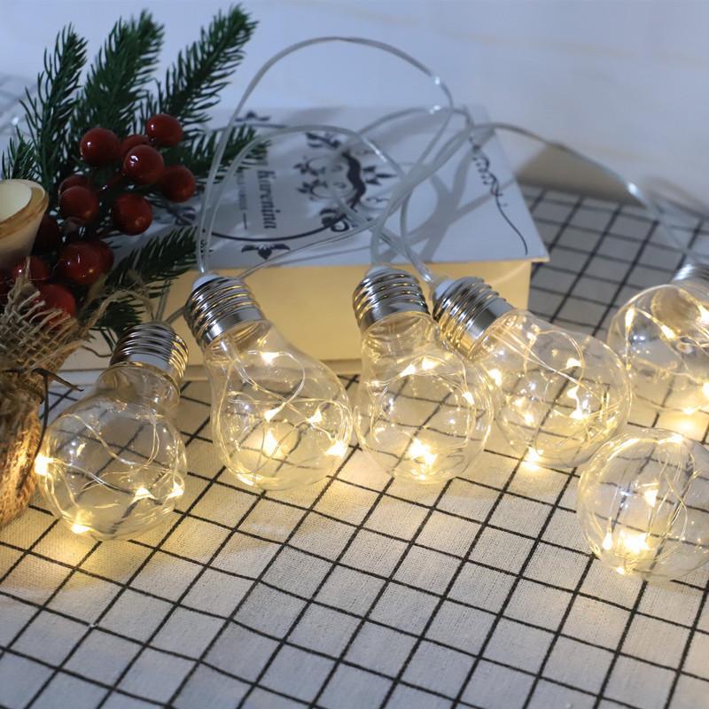 Solar LED String Lights - Copper Wire, Colorful Decorative Bulbs for Garden & Courtyard