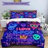 3PC Custom Name K-Pop Neon Celebration Bedding Set Duvet Cover Closure Includes 1 Duvet Cover & 2 Pillowcases for Bedroom